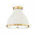 Hudson Valley Painted No. 3 2 Light Flush Mount Model: MDS360-AGB/DBL