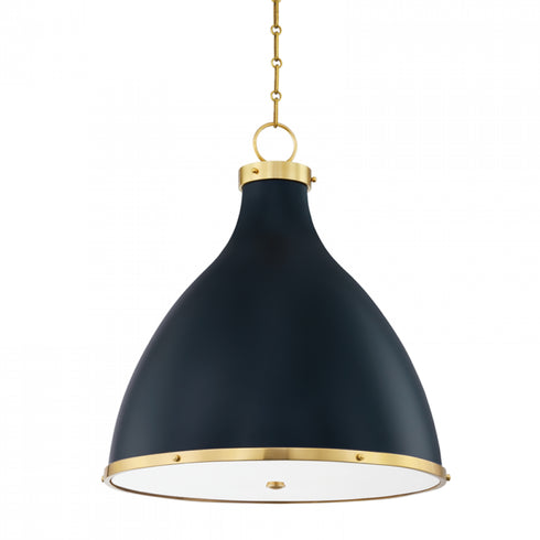 Hudson Valley Painted No. 3 3 Light Large Pendant Model: MDS362-AGB/DBL