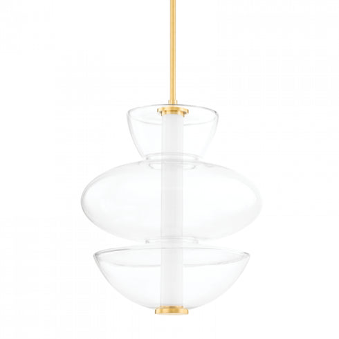 Hudson Valley Palermo 1 Light Pendant Model: 5319-AGB