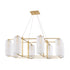 Hudson Valley Pebble 8 Light Chandelier Model: 3478-AGB