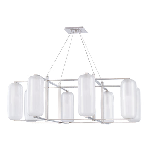 Hudson Valley Pebble 8 Light Chandelier Model: 3478-AGB