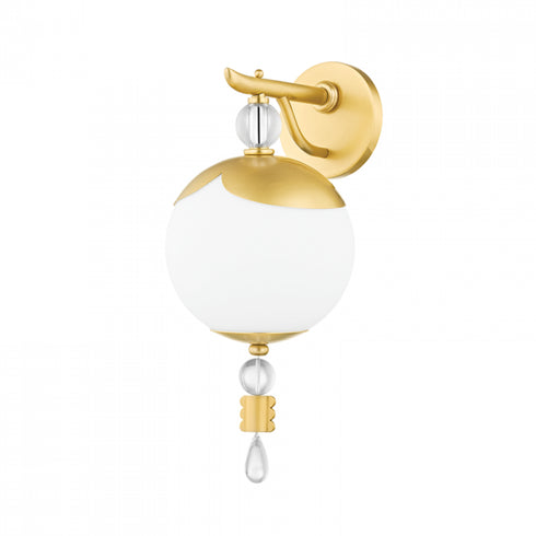 Hudson Valley Perla 1 Light Wall Sconce Model: KBS1748101-AGB