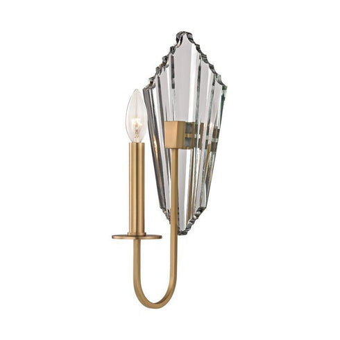 Hudson Valley Pierre 1 Light Wall Sconce Model: 1910-AGB