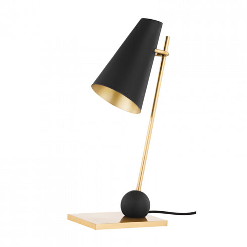Hudson Valley Piton 1 Light Table Lamp Model: KBS1745201-AGB/SBK