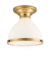 Hudson Valley Randolph 1 Light Semi Flush Model: 2612-AGB