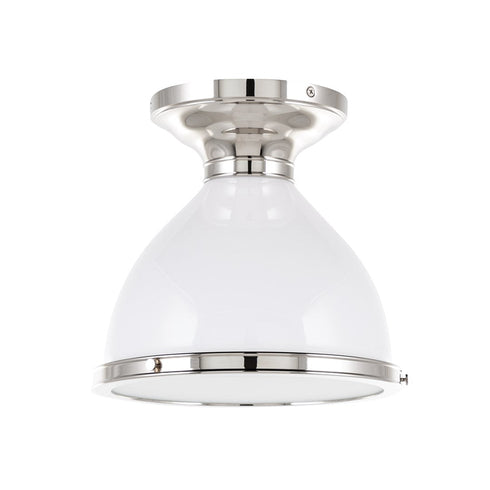 Hudson Valley Randolph 1 Light Semi Flush Model: 2612-AGB