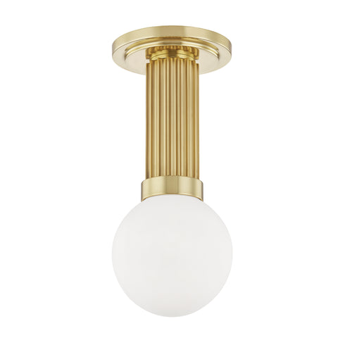 Hudson Valley Reade 1 Light Semi Flush Model: 5106-AGB