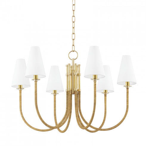 Hudson Valley Ripley 6 Light Chandelier Model: 8732-AGB