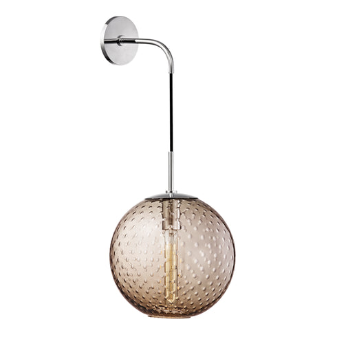Hudson Valley Rousseau 1 Light Wall Sconce Bronze Glass Model: 2030-AGB-BZ