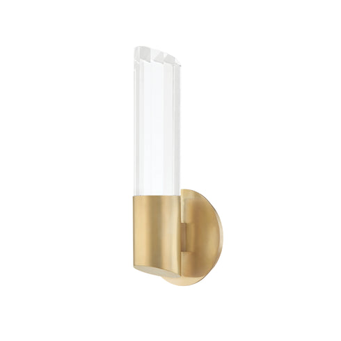 Hudson Valley Rowe 1 Light Wall Sconce Model: 6051-AGB