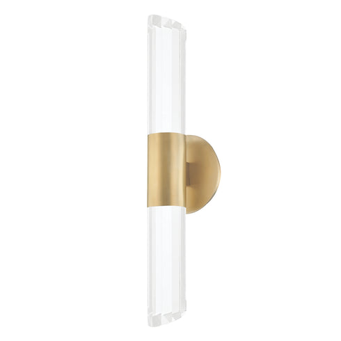 Hudson Valley Rowe 2 Light Wall Sconce Model: 6052-AGB