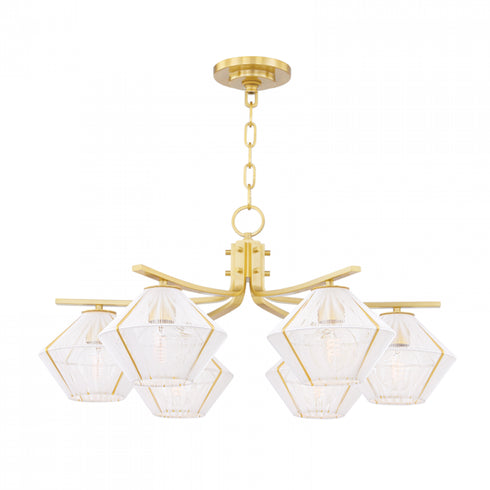 Hudson Valley Saranac 6 Light Chandelier Model: 3331-AGB