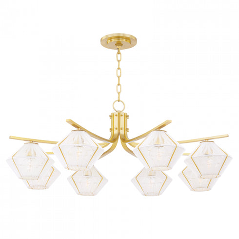Hudson Valley Saranac 8 Light Chandelier Model: 3343-AOB