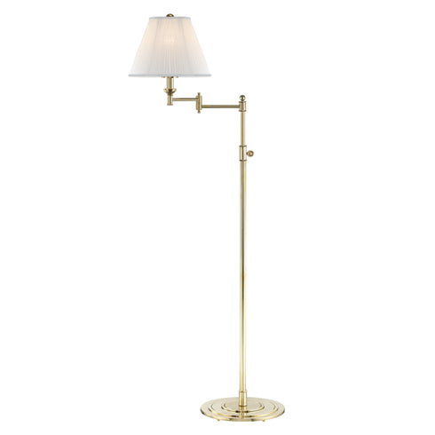 Hudson Valley Signature No.1 1 Light Floor Lamp Model: MDSL601-PN
