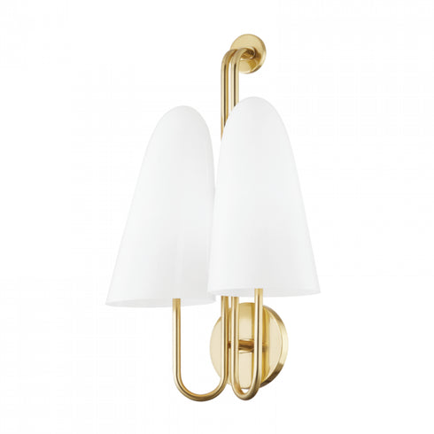 Hudson Valley Slate Hill 2 Light Wall Sconce Model: 7172-AGB