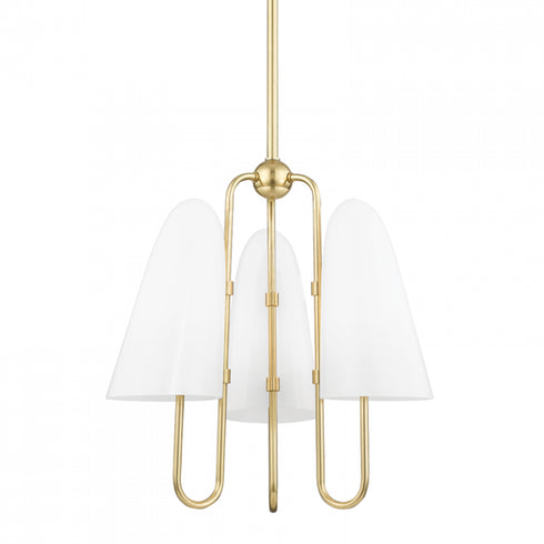 Hudson Valley Slate Hill 3 Light Chandelier Model: 7173-PN