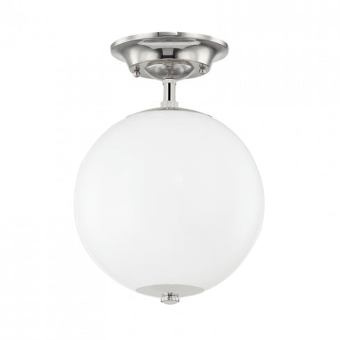 Hudson Valley Sphere No.1 1 Light Semi Flush Model: MDS703-AGB