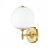 Hudson Valley Sphere No.1 1 Light Wall Sconce Model: MDS702-PN