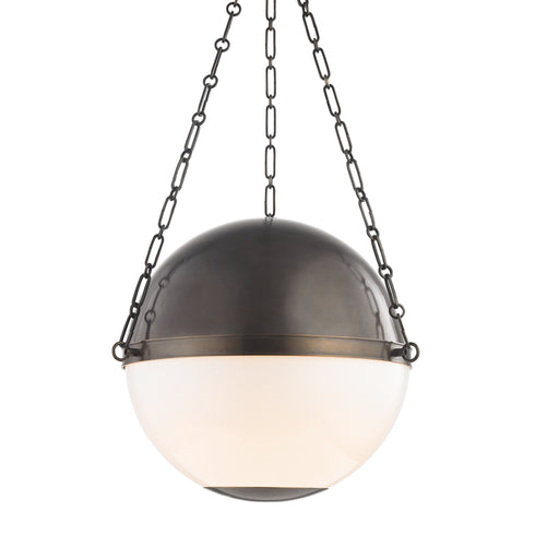 Hudson Valley Sphere No.2 3 Light Large Pendant Model: MDS751-DB