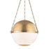 Hudson Valley Sphere No.2 3 Light Large Pendant Model: MDS751-PN