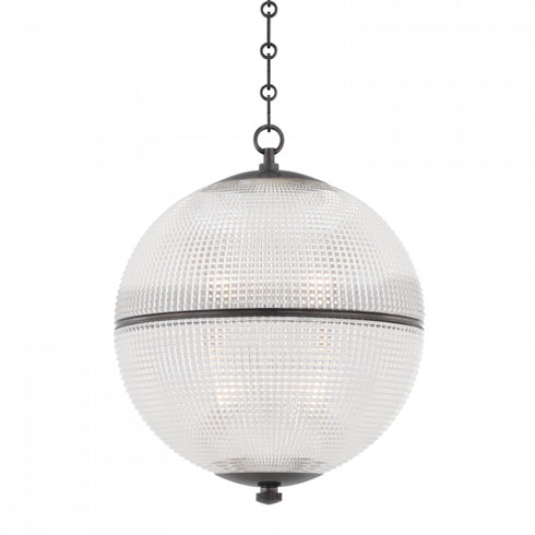Hudson Valley Sphere No. 3 1 Light Large Pendant Model: MDS801-AGB