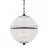 Hudson Valley Sphere No. 3 1 Light Large Pendant Model: MDS801-AGB