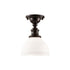 Hudson Valley Sutton 1 Light Semi Flush Model: 5911F-OB