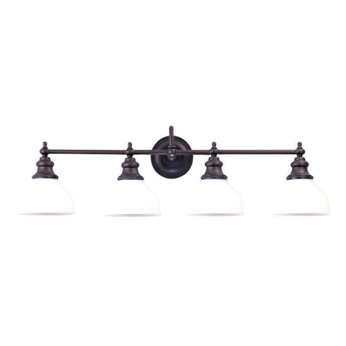 Hudson Valley Sutton 4 Light Bath Bracket Model: 5904-OB