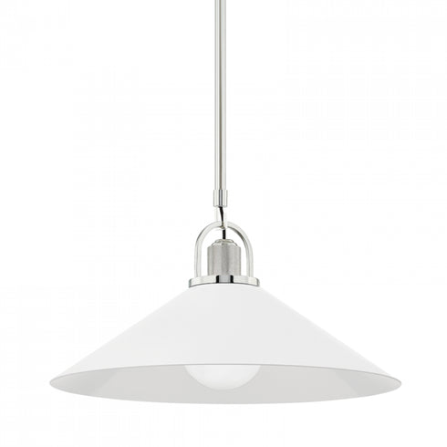 Hudson Valley Syosset 1 Light Large Pendant Model: 2620-AGB/BK