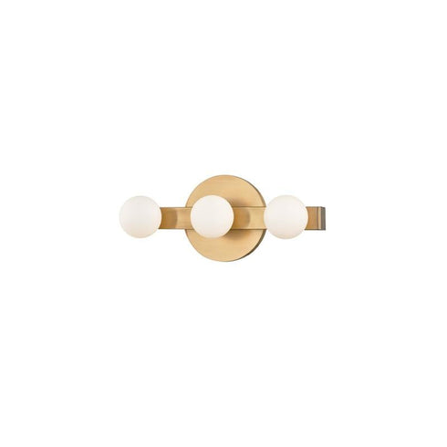 Hudson Valley Taft 3 Light Wall Sconce Model: 7003-AGB