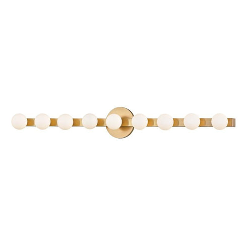 Hudson Valley Taft 9 Light Wall Sconce Model: 7009-AGB