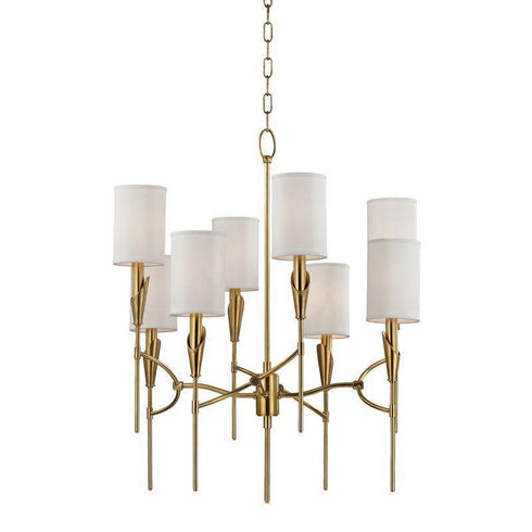 Hudson Valley Tate 8 Light Chandelier Model: 1304-AGB