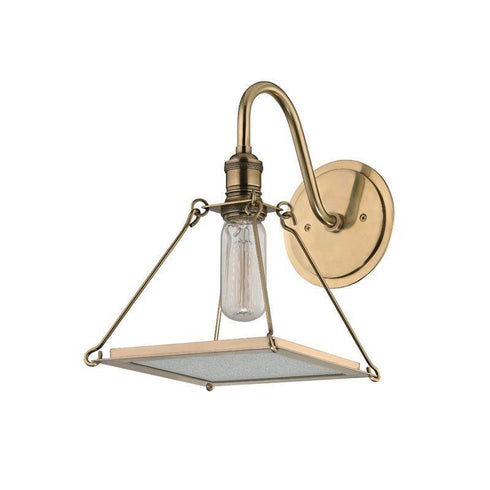 Hudson Valley Thorndike 1 Light Wall Sconce Model: 3501-AGB