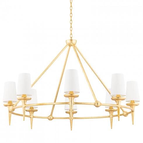 Hudson Valley Torch 8 Light Chandlier Model: 6648-GL