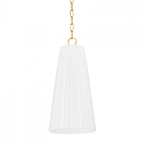 Hudson Valley Treman 1 Light Pendant Model: 1617-AGB/CGW