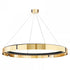 Hudson Valley Tribeca Large LED Chandelier Model: 2949-AGB/BK