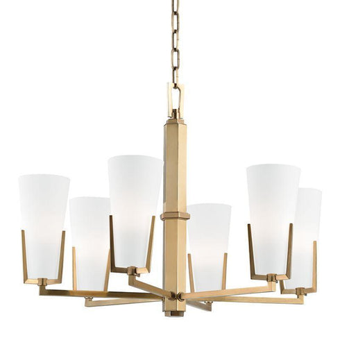 Hudson Valley Upton 6 Light Chandelier Model: 1806-AGB