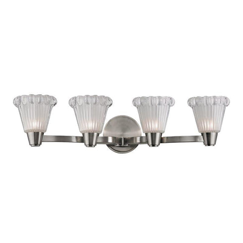Hudson Valley Varick 4 Light Bath Bracket Model: 3444-SN