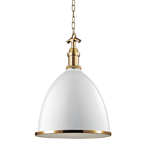 Hudson Valley Viceroy 1 Light Large Pendant Model: 7718-WAGB