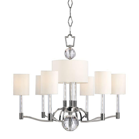 Hudson Valley Waterloo 9 Light Chandelier Model: 3006-PN