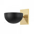 Hudson Valley Wells 1 Light Wall Sconce Model: MDS405-AGB/WP