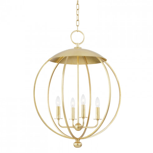Hudson Valley Wesley 4 Light Pendant Model: 9124-WP