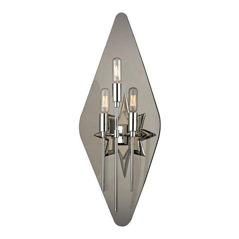 Hudson Valley Westport 3 Light Wall Sconce With Smo Model: 310-AGB-S