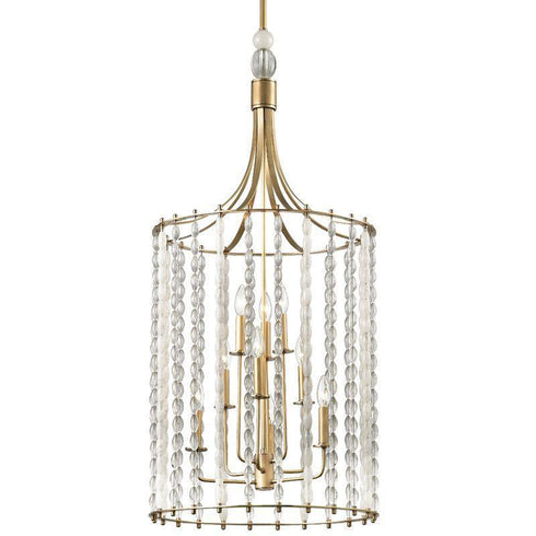 Hudson Valley Whitestone 9 Light Pendant Model: 9322-AGB