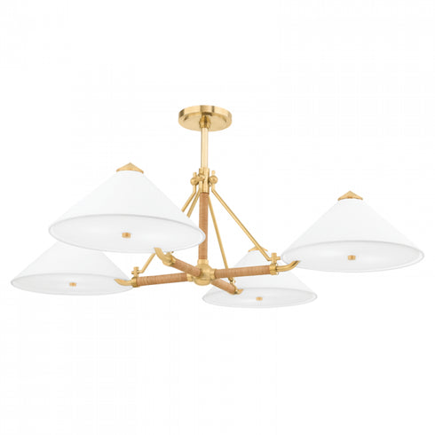 Hudson Valley Williamsburg 8 Light Chandelier Model: 1046-AGB