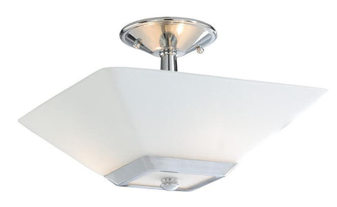 KD-CFU130CH Vaxcel Kendall 13" Semi-Flush Mount Chrome