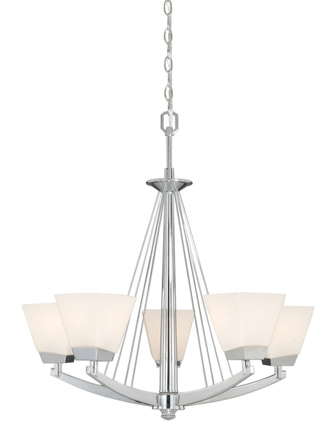 KD-CHU005CH Vaxcel Kendall 5L Chandelier Chrome