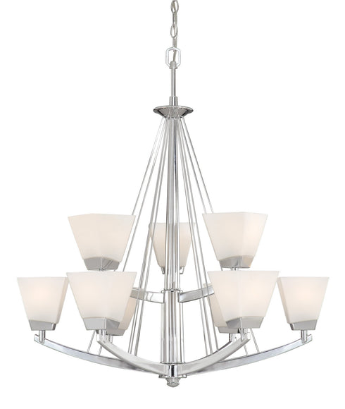 KD-CHU009CH Vaxcel Kendall 9L Chandelier Chrome