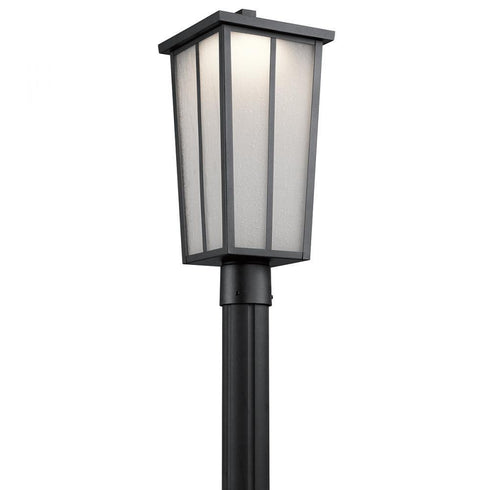Kichler Amber Valley 1 Light LED Outdoor Post Mt Model: 49625BKTLED