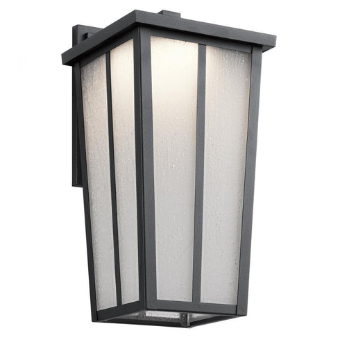 Kichler Amber Valley 1 Light LED Outdoor Wall Model: 49623BKTLED